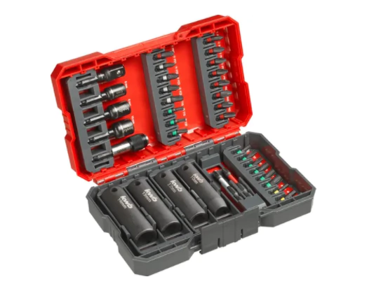Kit de puntas y accesorios 35 piezas KWB