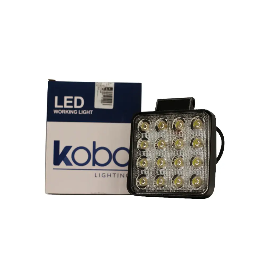 Faro 16 LED Cuadrado 48w 12v - 24v