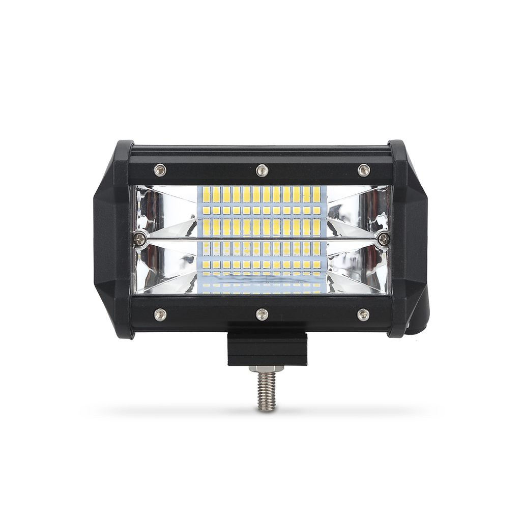 Off Road Barra De Led Plus Recta Barra De Led De 72 Watts Con Display 3030 Smd Ilmuniacion - 13.5 Cm De Largo Color Blanco - Carcaza De Aluminio - Haz De Luz Spot