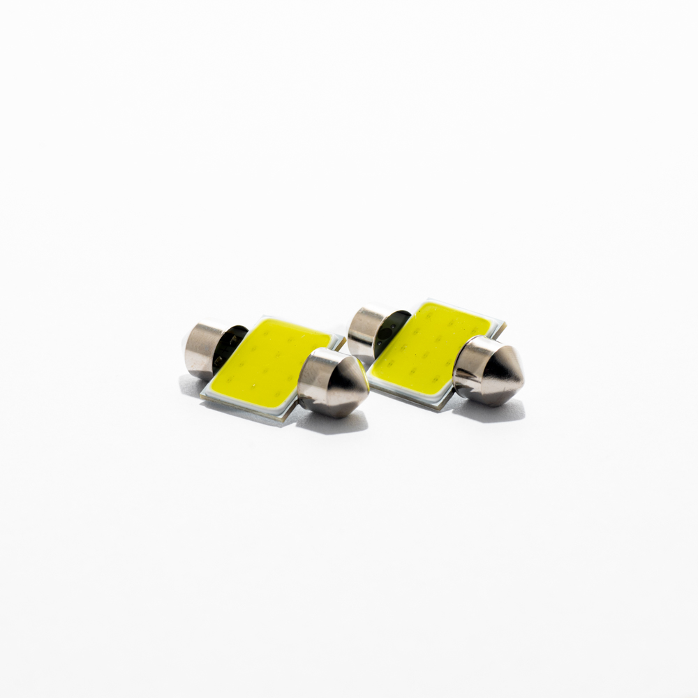 Led Señalizacion Cob Blister X 2 Tubular - Festoon Led Cob 31Mm Blanco 12V Blister X 2 Unidades