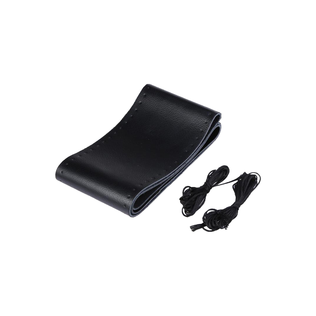 Cubre Volante Cubre Volante Universal Con Cuerina Para Coser Negro Con Costura Negra / Cantidad Por Caja Master 100