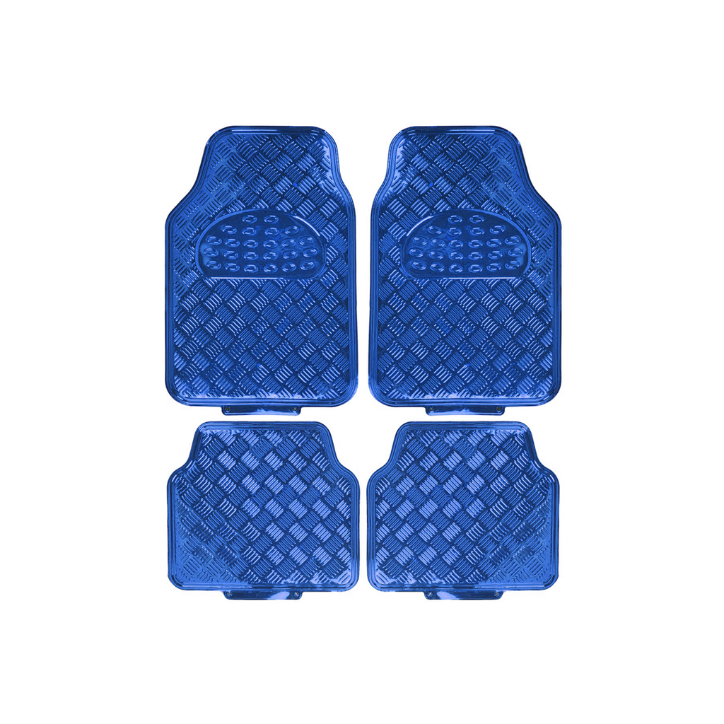 Alfombra Alfombra Pvc Aluminio Metalizada Brillosa 4 Piezas Azul 7045.5 / 4245.5 Cantidad Por Caja 6