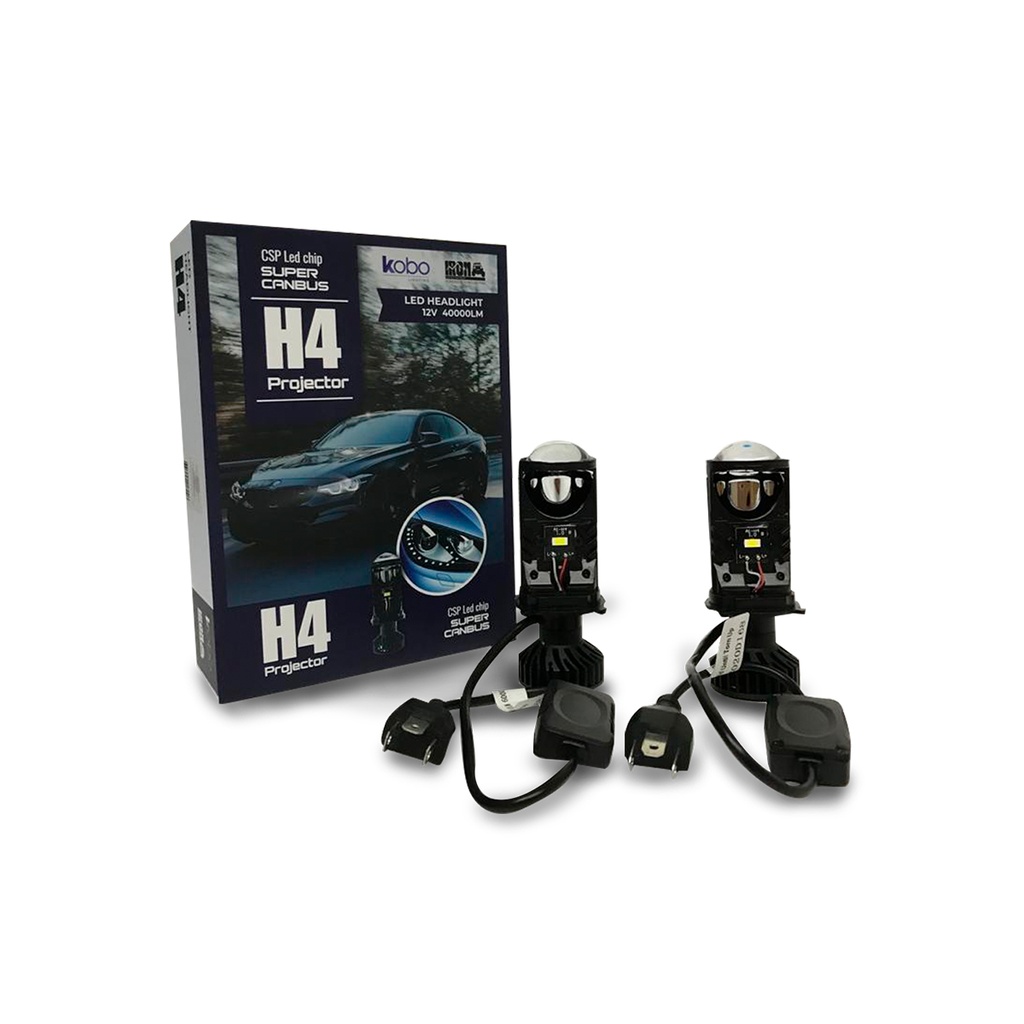 Kit LED off-road CSP CANBUS - H4 con Lupa Proyector Super CANBUS CSP chips 12V 40000 lm