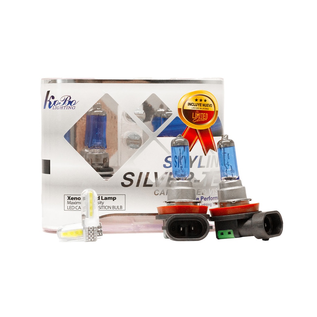 Lámpara Halógena Sky Line CANBUS - Kit H16 12V 24W Sky Line X 2 + 2 LED T10 CANBUS Azul Frio