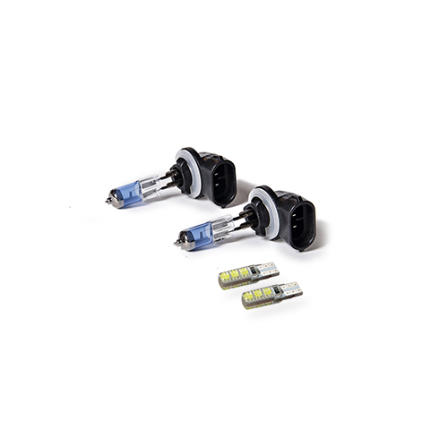 Lámpara Halógena Sky Line CANBUS - Kit H27 12V 55W Sky Line X 2 + 2 LED T10 CANBUS Azul Frio