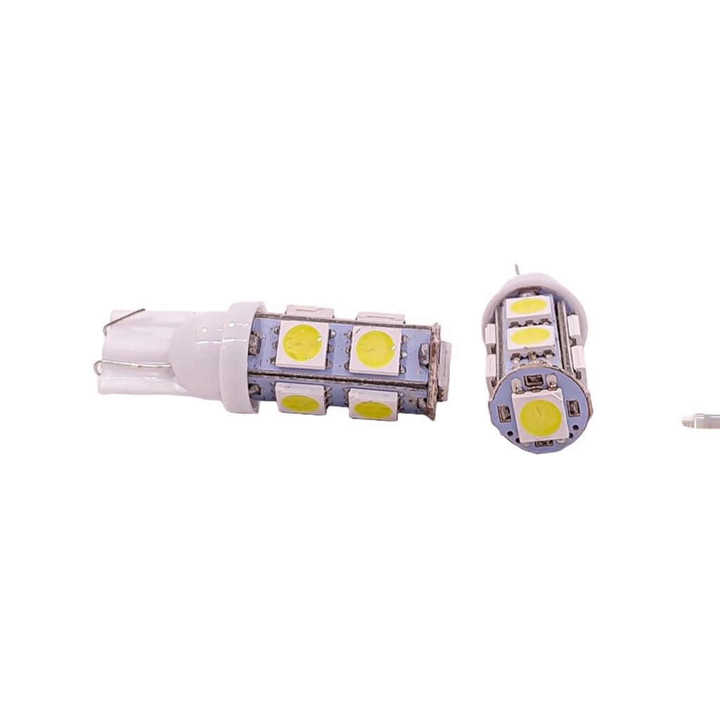 Lámpara LED de Señalización SMD - 2821 - T10 - W5W 9 SMD 5050 SMD - Blanco 24V Unidades