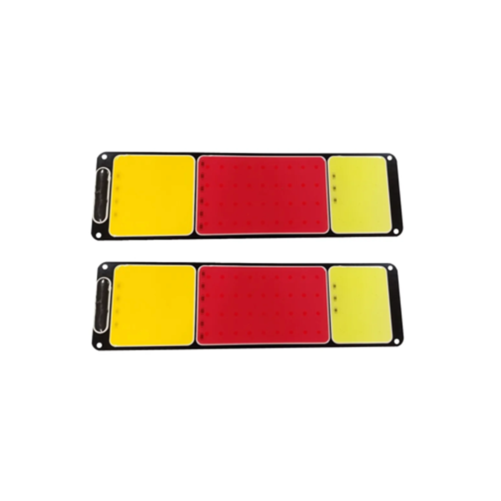 Juego de faros traseros para camión ámbar, rojo y blanco 12V