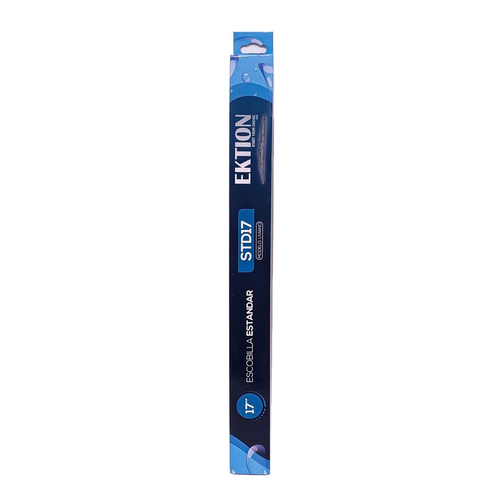 Escobilla limpiaparabrisas FLAT universal 17" chata, enganche estándar