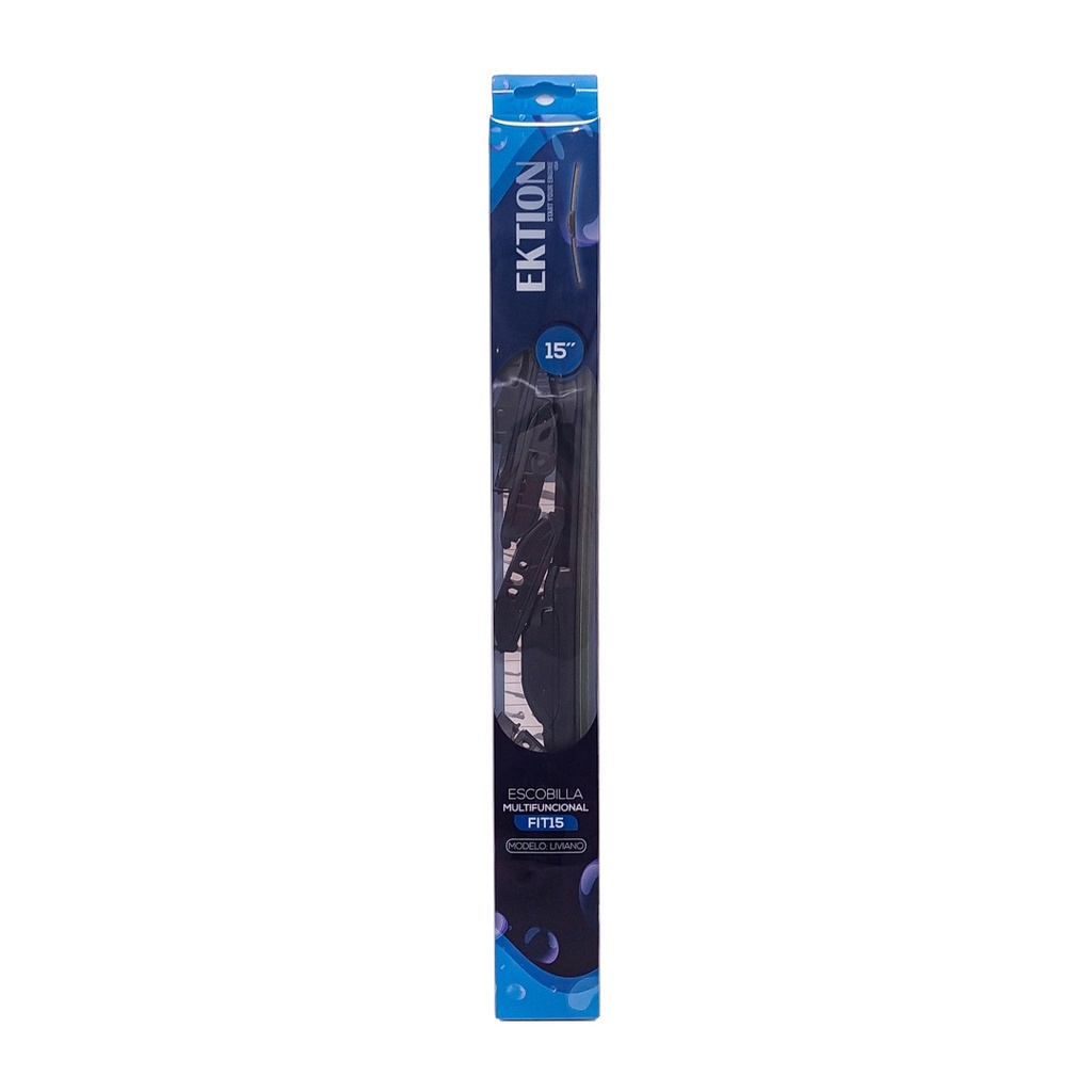 Escobilla limpiaparabrisas FIT universal 15" curva de goma