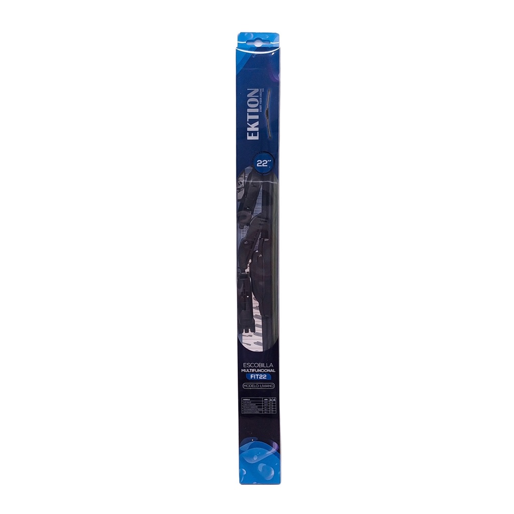 Escobilla limpiaparabrisas FIT universal 22" curva de goma