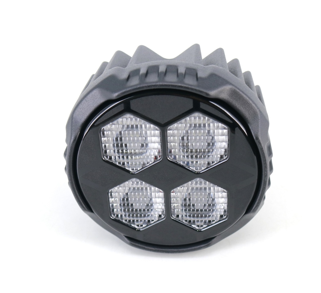 Faro LED auxiliar off-road Redondo 3,1" color blanco 40 W - 4 chipss LED Osram LP/HF, 12V/24V