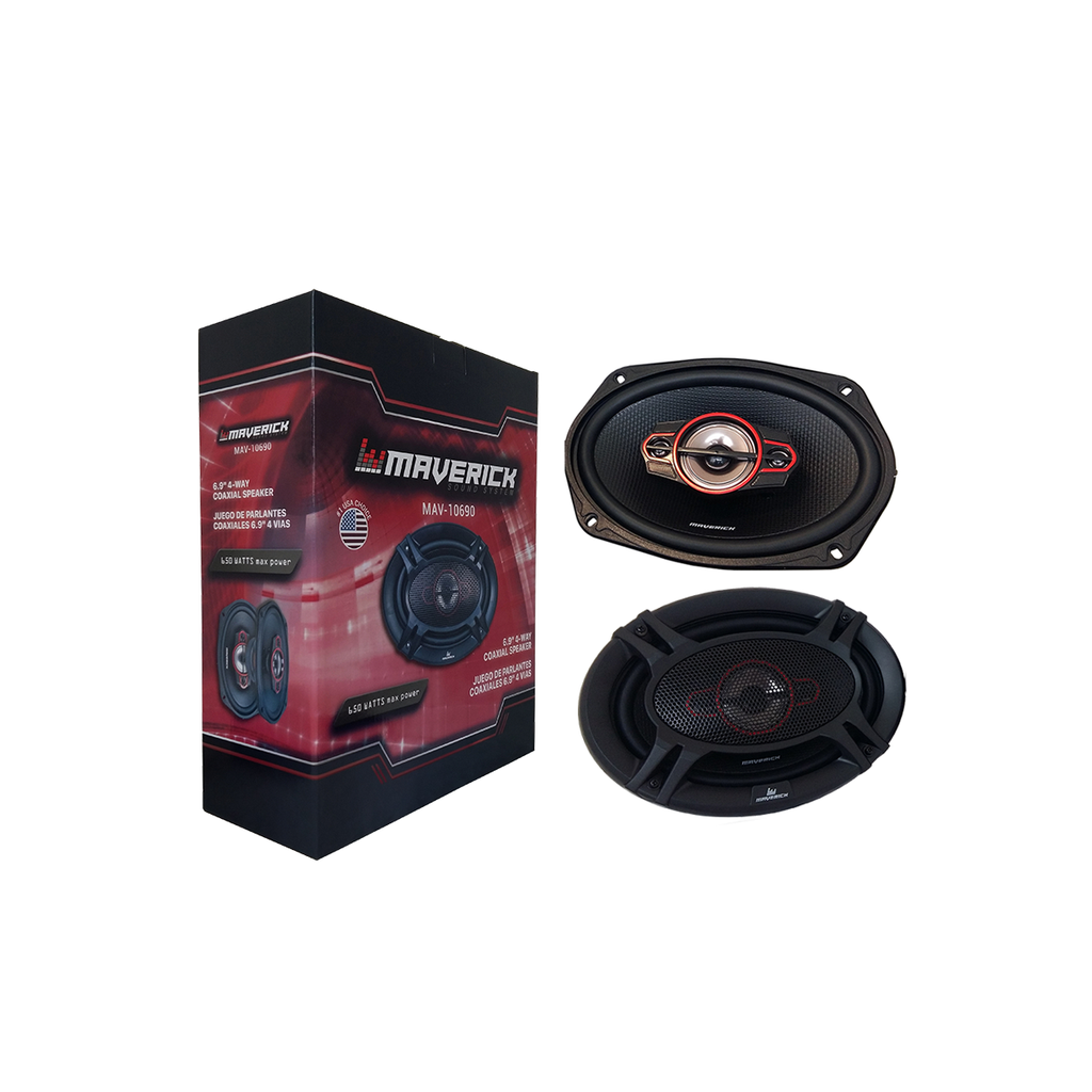 Juego de Parlantes - Juego de Parlantes Coaxiales 6X9 - 4 Vias