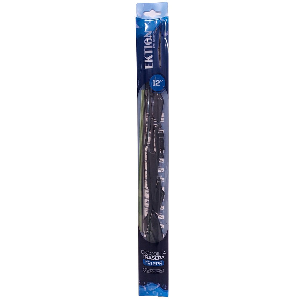 Escobilla limpiaparabrisas trasera FIT universal 12" curva de goma