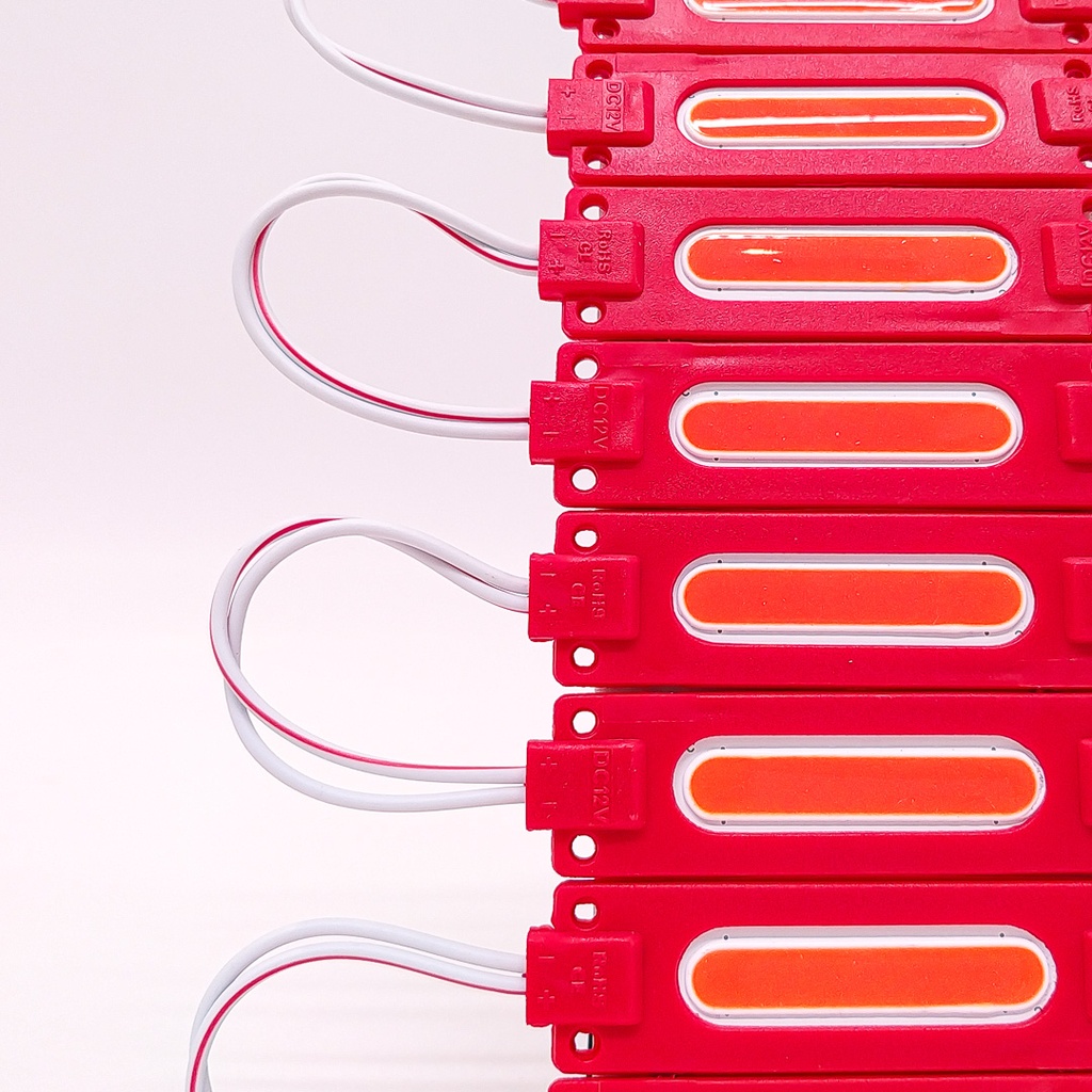Modulo LED COB - Tabla Rigida COB Rojo 12V 7CM X 1,5CM