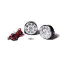 Off Road Juego de Faros de LED Auxiliares - universal Circular - 9 LED Epistar en Cada Faro - color blanco 12V.