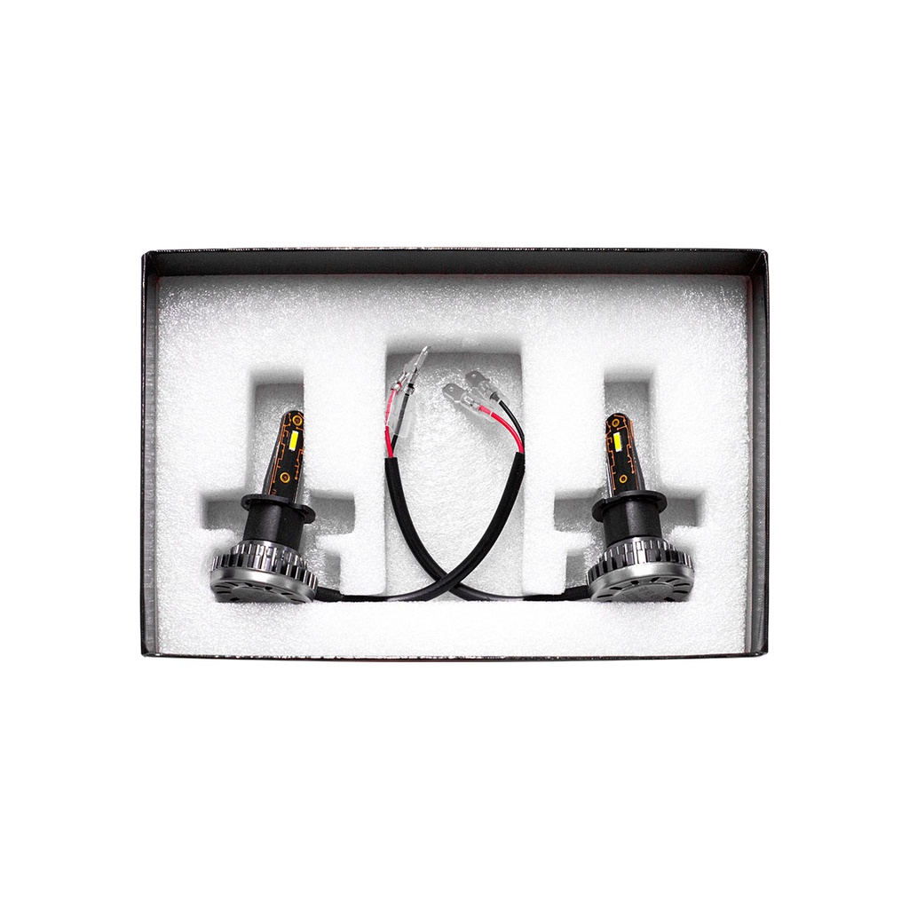 Kit LED off-road R8 - H3 10MA Generación chips CSP sin cooler 30000 Lumens 42 W 12V