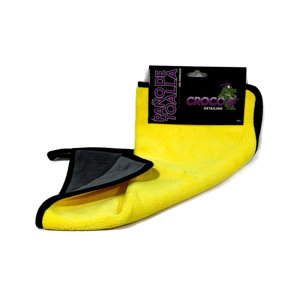 Paño de Toalla - Amarillo y Gris 800GSM 40CM * 40CM