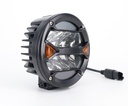 Faro LED auxiliar off-road Redondo 5.5" blanco con Giros ámbar 40 W, 8 chips LED Osram Oslon, 12V/24V
