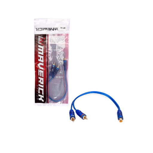 [MAVTY-2M] Fichas De Audio Divisor Rca Hembra A 2 Rca Machos. Clasico Divisor Para Instalar Canales De Potencias.