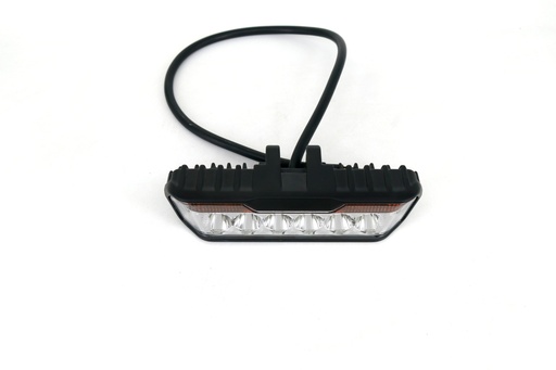[IRODJ1112WHALO] Off Road Faro De Led Universal Rectangular 16X7Cm Color Blanco Con Giros Ambar - 30 Watts - 8 Chip Osram P7 - 12V/24V
