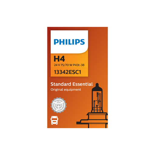 [13342] Lámpara Halógena Estándar 24V - H4 13342 24V 75/70W P43T-38 C1