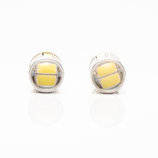 [LED12961LUC10] Lámpara LED de Señalización Cree - 2821 - T10 - W5W 10 LED Cree con Lupa Blanco 12V x unidad