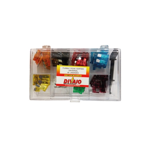[T105CS] Fusible Ficha en Caja de 80 Unidades (10 Unidades X Amper) - Fusible Ficha en Caja (80 Unidades) 10 Unidades X Amper 5, 7.5, 10, 15, 20, 25, 30, 40 Amp