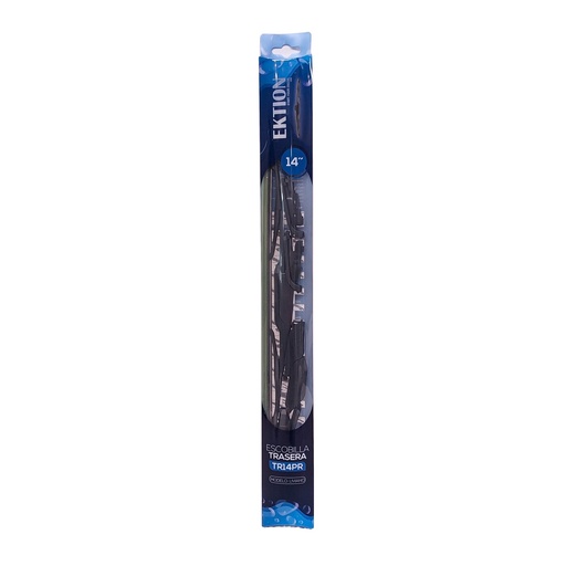 [TR14PR] Escobilla limpiaparabrisas trasera FIT universal 14" curva de goma
