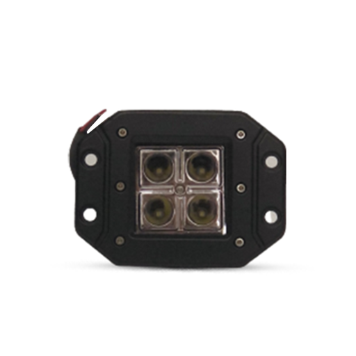 [DJ5960BLALA] Faro LED auxiliar off-road Rectangular 12 W (4 LED 3 W)color blanco 12V / 24V - haz de luz spot -