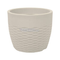 Maceta Redonda Cemento 33x28cm Liviana Resistente UV