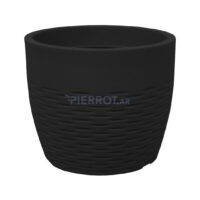 Maceta Redonda Plomo 42x33cm Liviana Resistente UV