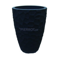 Maceta Prisma Cónica Plomo 41x59cm Resistente UV