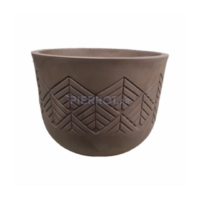 Maceta Redonda Tribo Machiatto 42x31cm Liviana Resistente UV