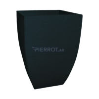 Maceta Cuadrada Moderna Plomo 37x54cm Liviana Resistente UV