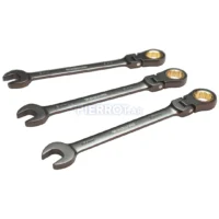 Llave Crique Flexible Combinada Acero Cr V 17mm