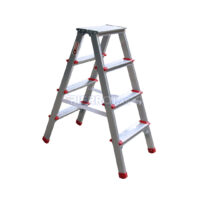 Escalera Plegable Aluminio Doble Lado 87 cm 95 kg 4 Peldaños