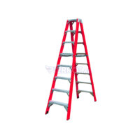 Escalera Plegable Fibra De Vidrio Doble Lado 244 cm 150 kg