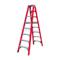Escalera Plegable Fibra De Vidrio Doble Lado 304 cm 150 kg