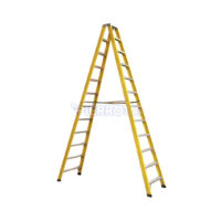 Escalera Plegable Fibra De Vidrio Doble Lado 366 cm 150 kg
