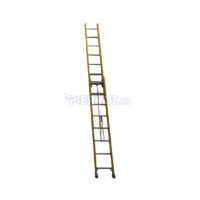 Escalera Extensible Fibra De Vidrio 2X8 Peldaños 253/406 cm