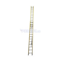 Escalera Extensible Fibra De Vidrio 2X12 Peldaños 375/650 cm