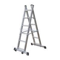 Escalera Articulada De Aluminio 3 Funciones Andamio 227 kg