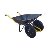 Carretilla Chapa Doble Rueda Neumática 150 kg 65 Lts.