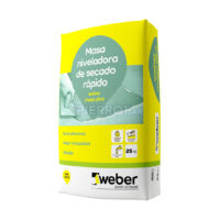 Masa Plus Masa Niveladora de Secado Rápido 25 kg Gris